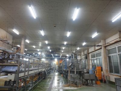 新潟県外某食品工場様　LED照明改修工事